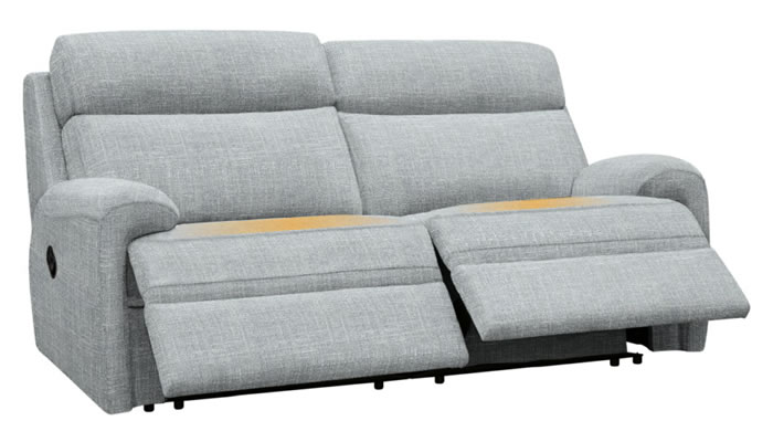 G Plan Hardy 2 Seater Manual Double Recliner Heated Seats Beach Duck Egg